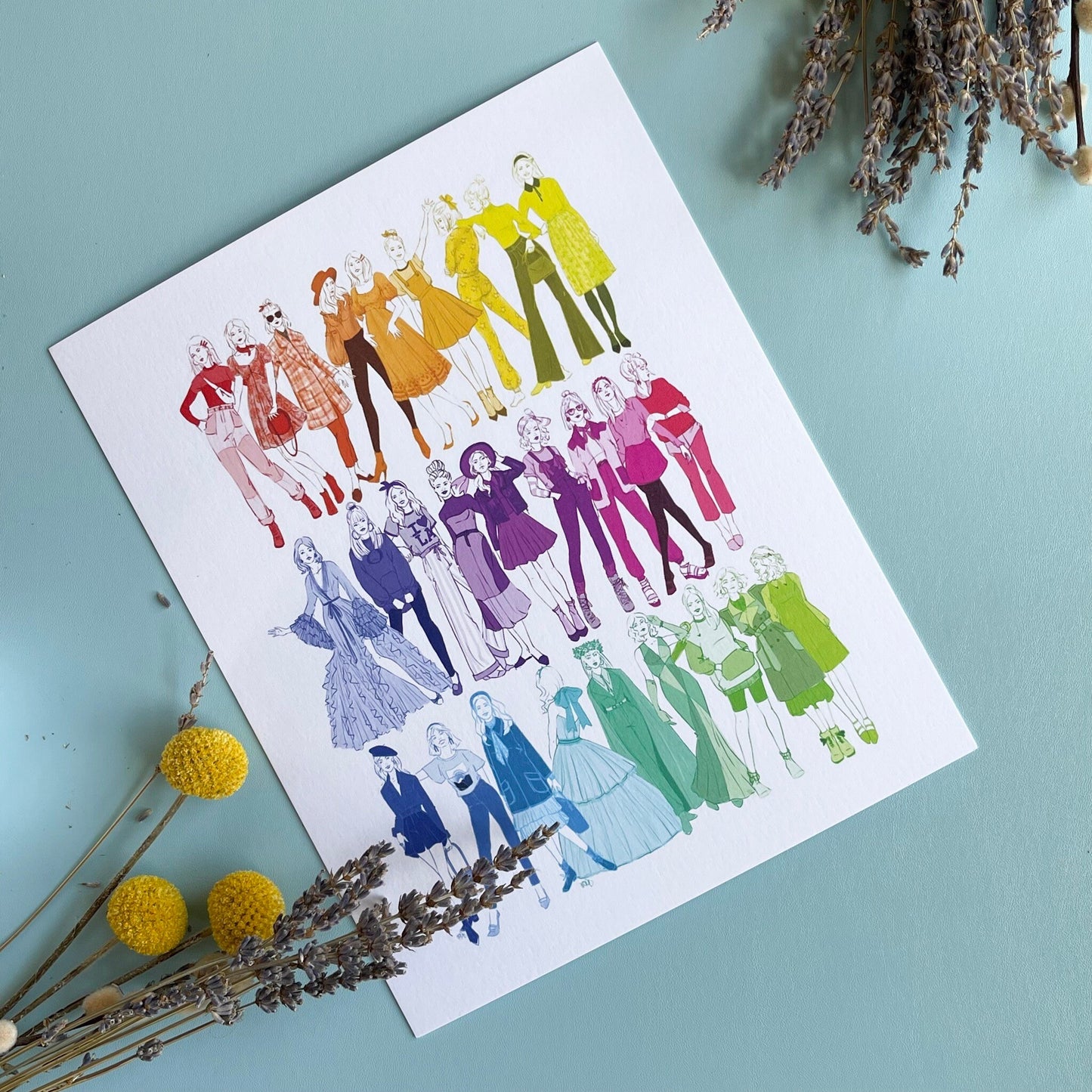 Rainbow Girls Art Print
