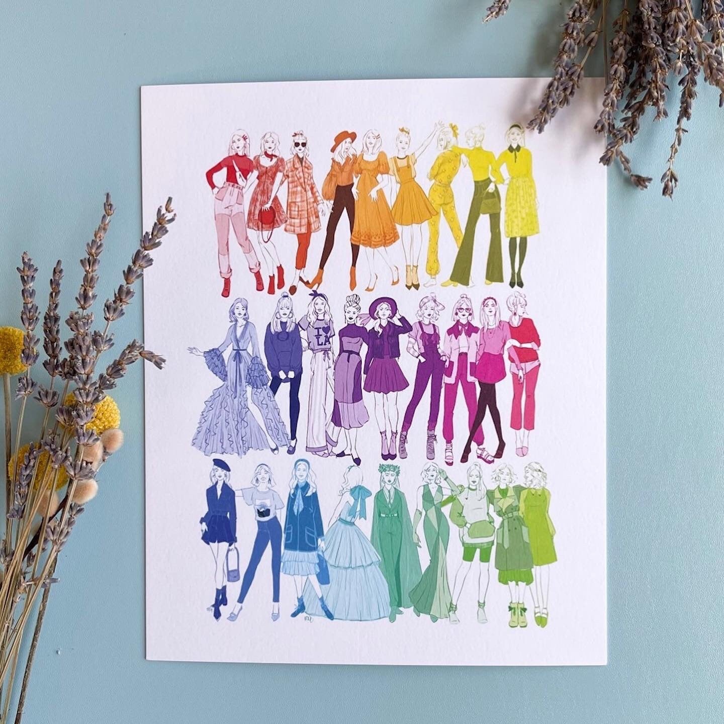 Rainbow Girls Art Print