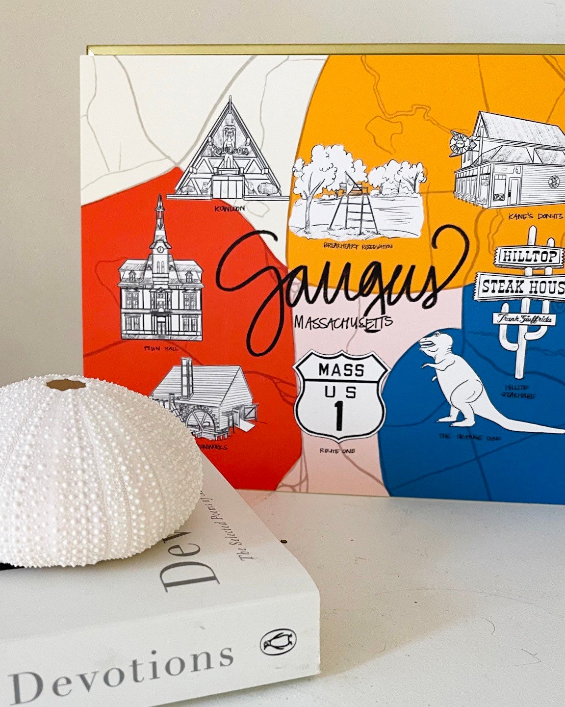 Saugus, MA City Art Print